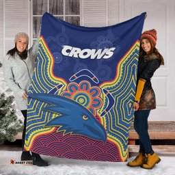 Adelaide Football Premium Blanket Crows Aboriginal Art