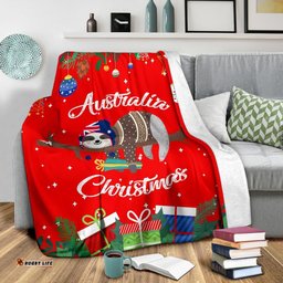 Christmas Australia Premium Blanket Red Merry Christmas