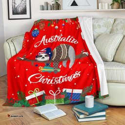 Christmas Australia Premium Blanket Red Merry Christmas