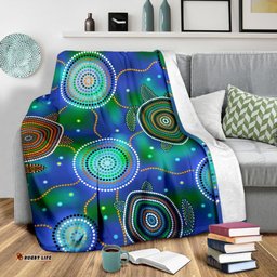 Aboriginal Premium Blanket Indigenous Turtle Dreaming