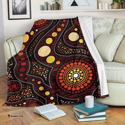 Amazing Aussie Australia Aboriginal Inspired Aboriginal Inspired Art Ver01 Blanket