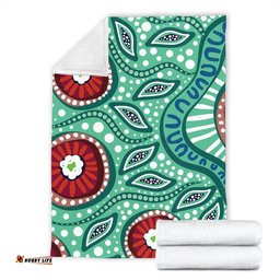 Amazing Aussie Australia Aboriginal Dot Painting Artwork Blanket