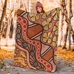 Amazing Aussie Australia Aboriginal Inspired Aboiginal Inspired Dot Painting Style Blanket