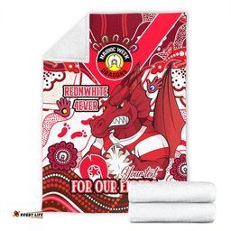 Amazing Aussie St. George Illawarra Dragons Naidoc Week Custom For Our Elders Home Jersey Blanket