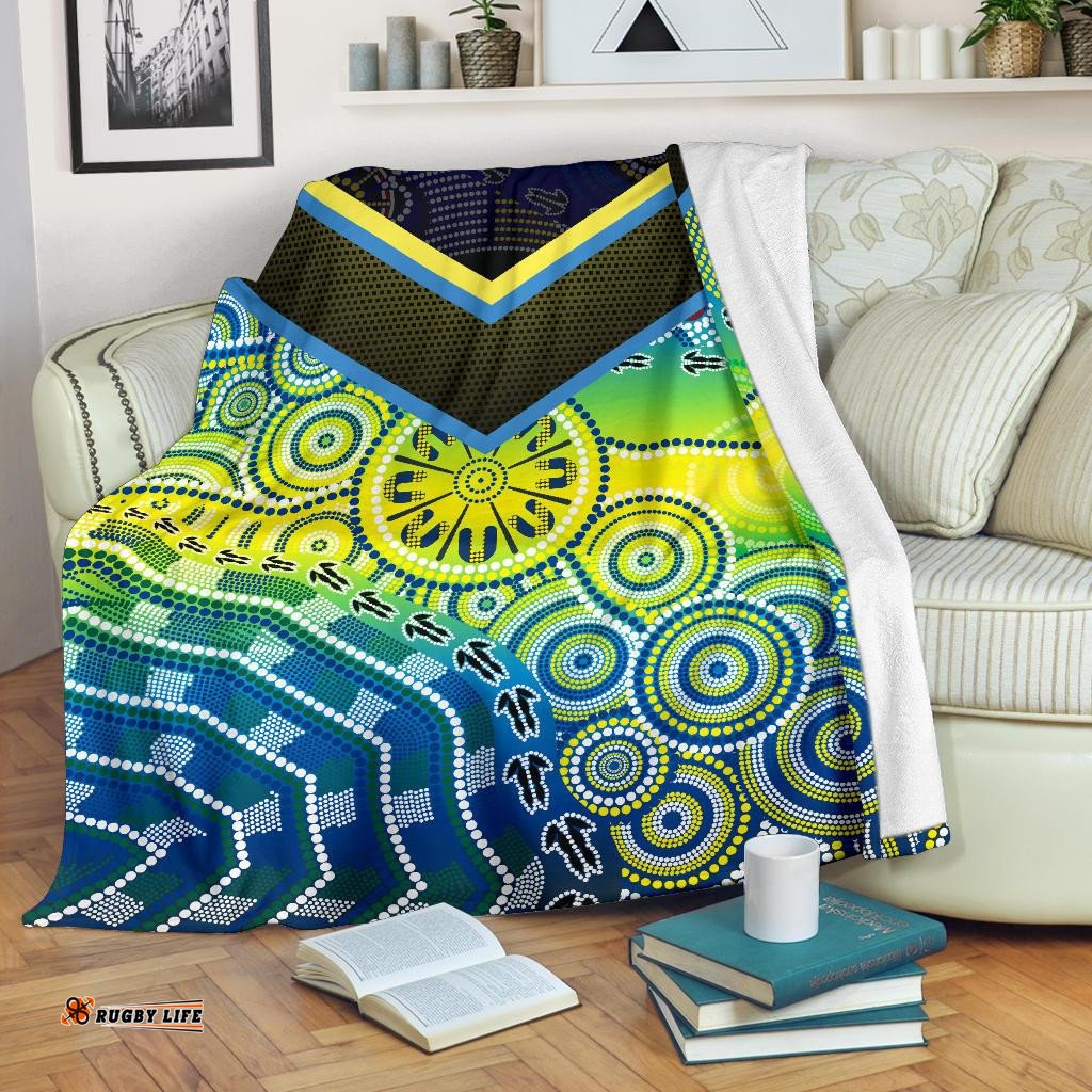 Aboriginal Premium Blanket Dot Painting Indigenous Circle Patterns