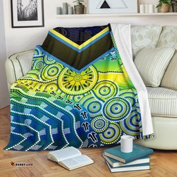 Aboriginal Premium Blanket Dot Painting Indigenous Circle Patterns