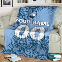 custom personalised sydney blanket indigenous dot painting art