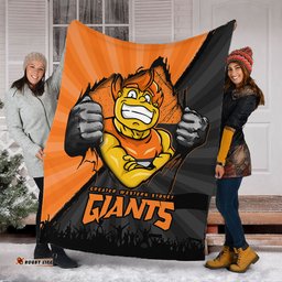 Amazing Aussie GWS GIANTS Breaking Through Fan Design Blanket