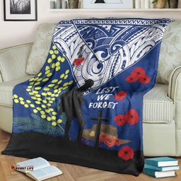 vibehoodie blanket custom new zealand soldier premium blanket
