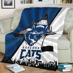 Amazing Aussie Geelong Cats Breaking Through Fan Design Blanket