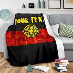 Amazing Aussie [Custom] Australia Aboriginal Inspired Aussie Indigenous Flag Blanket