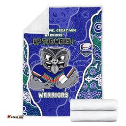 Amazing Aussie New Zealand Warriors Grand Final Custom Custom New Zealand Warriors With Contemporary Style Of Aboriginal Painting Blanket