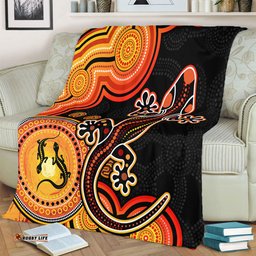 Amazing Aussie Australia Aboriginal Lizard Dreaming Outback Blanket