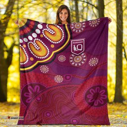 Queensland Maroons Aboriginal Premium Blanket Indigenous Vibes