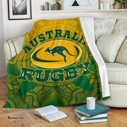 Aboriginal Premium Blanket, Australia Rugby and Coat Of Arms Ver02