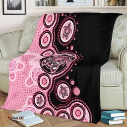 Amazing Aussie Australia Indigenous Turtle Aboriginal Dot Art Pink Blanket