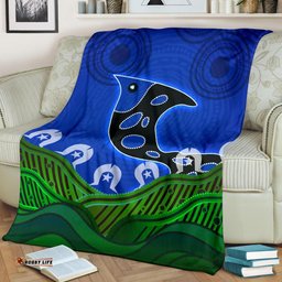 Amazing Aussie Australia Torres Strait Dot Patterns Fish Blanket