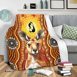 Amazing Aussie Australia Aboriginal Kangaroo Dreaming With Dot Art Blanket
