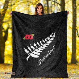 vibehoodie blanket anzac fern lest we forget premium blanket
