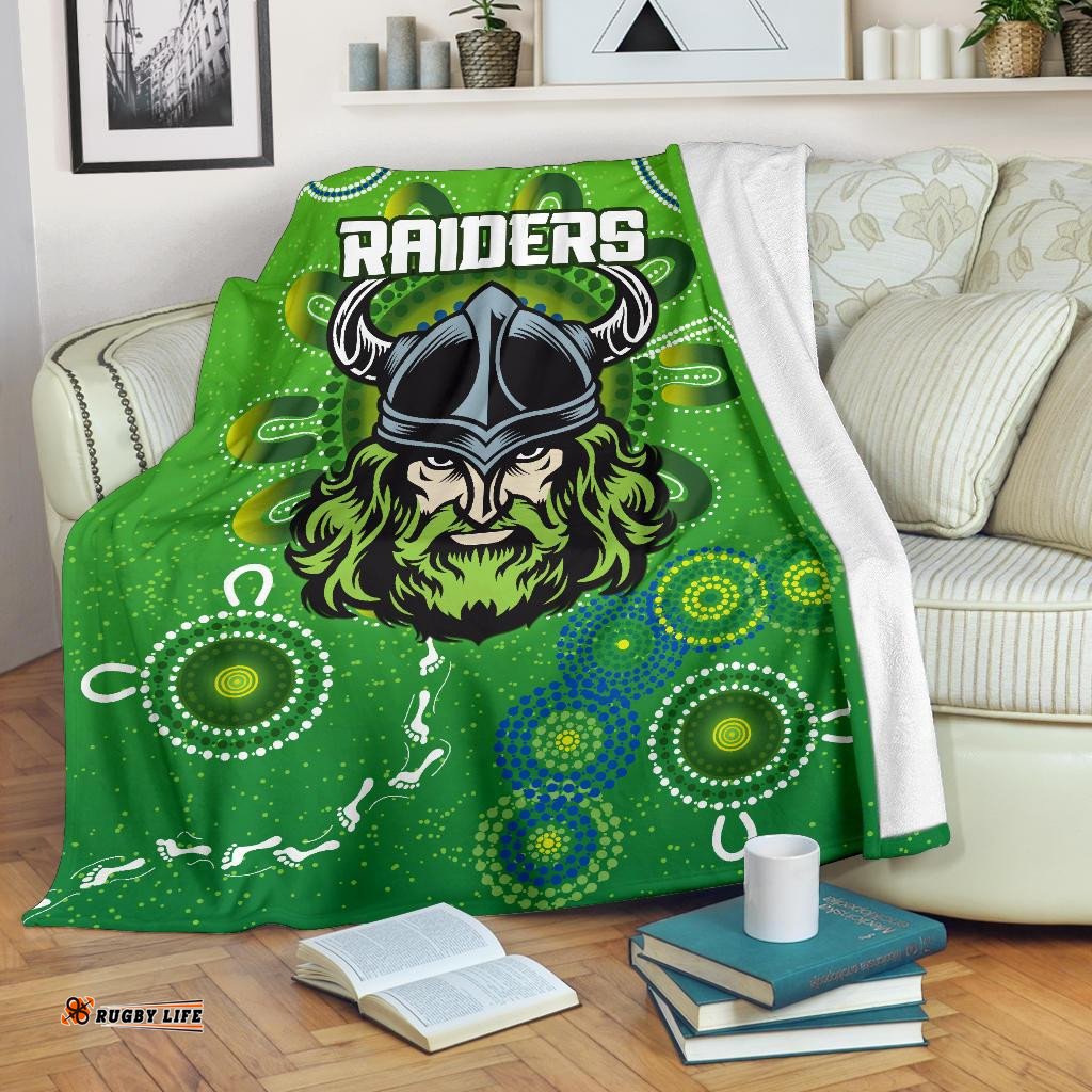 canberra raiders premium blanket indigenous country style