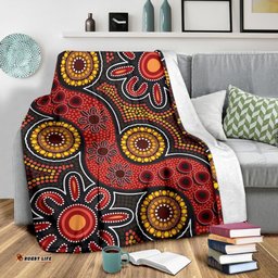 Aboriginal Premium Blanket Indigenous Patterns Ver11