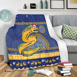 Parramatta Eels Premium Blanket - Australia Ugly Xmas With Aboriginal Patterns For Die Hard Fans