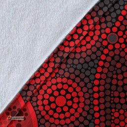 Amazing Aussie Australia Aboriginal Inspired Indigenous Snake Sun Dot Painting Blanket