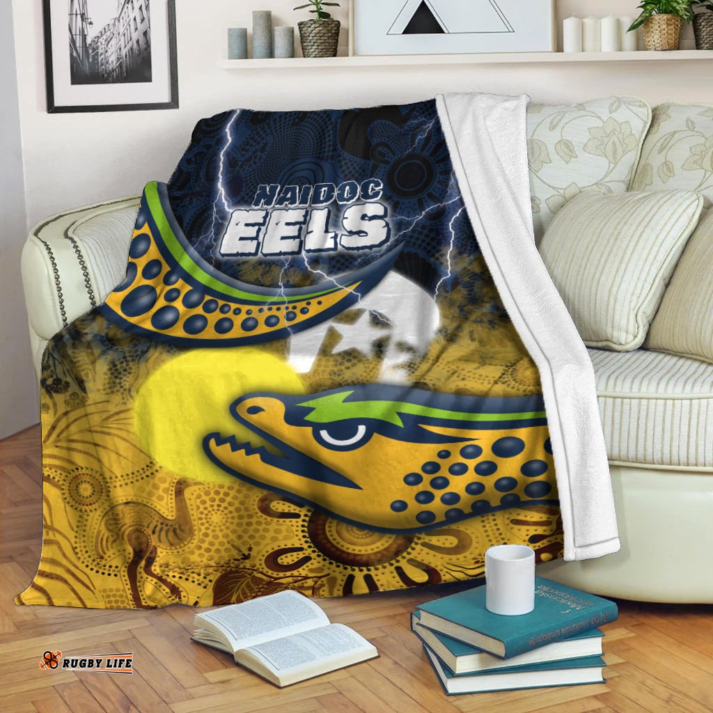 Eels Rugby NAIDOC Week Premium Blanket Aboriginal Power Style