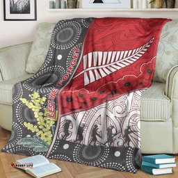 vibehoodie blanket australia indigenous new zealand maori anzac red premium blanket