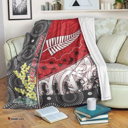 vibehoodie blanket australia indigenous new zealand maori anzac red premium blanket