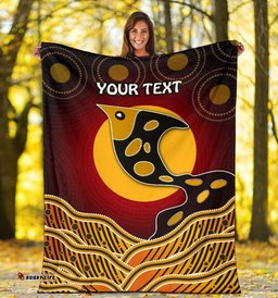 Personalised Premium Blanket Aboriginal Dot Patterns Fish