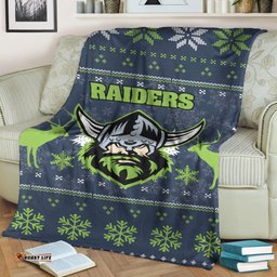 Canberra Raiders Blanket Christmas Ugly Style