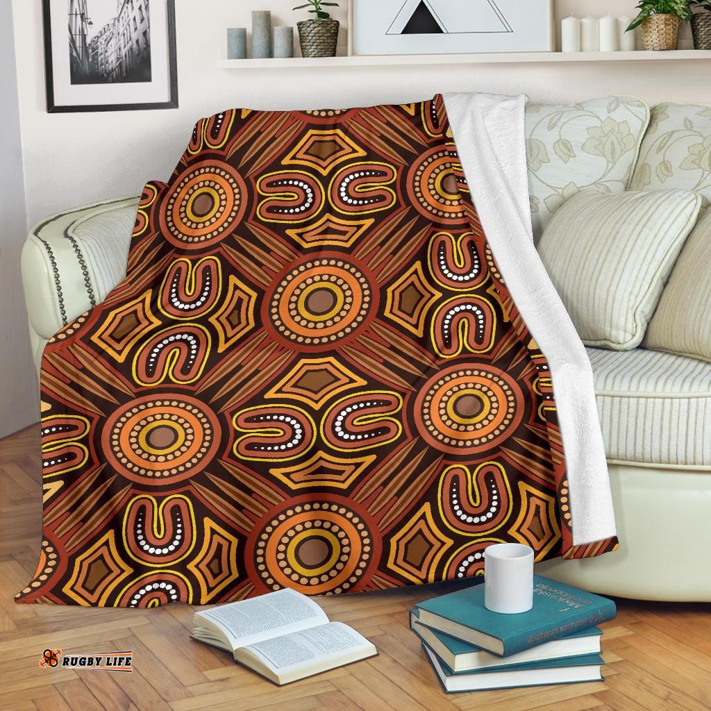 Premium Blanket Indigenous Patterns Ver04