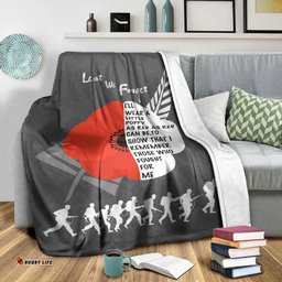 vibehoodie blanket new zealand anzac red poopy premium blanket