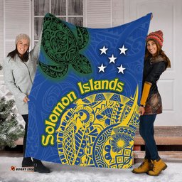 Amazing Aussie Australia South Sea Islanders Proud To Be Solomon Islander In Polynesian Pattern Inspired Blanket