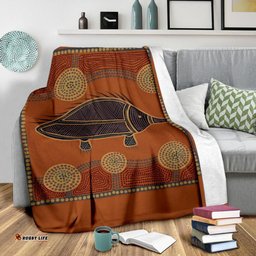 Amazing Aussie Australia Aboriginal Inspired Indigenous Echidna Blanket