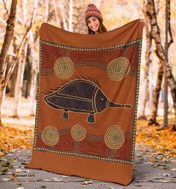 Amazing Aussie Australia Aboriginal Inspired Indigenous Echidna Blanket