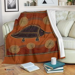 Amazing Aussie Australia Aboriginal Inspired Indigenous Echidna Blanket
