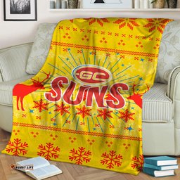 Gold Coast Suns Blanket Christmas Ugly Style