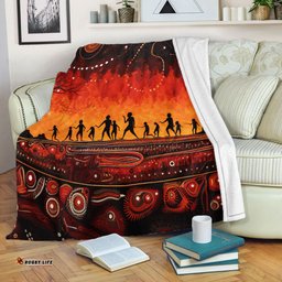 Australia Aboriginal Blanket - The Sacred Dreamtime Painting Of The Indigenous Australian Blanket