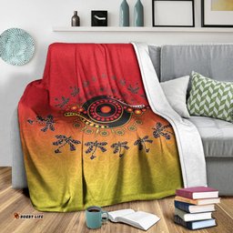 Aboriginal Premium Blanket Circle Pattern