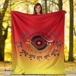 Aboriginal Premium Blanket Circle Pattern