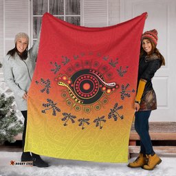 Aboriginal Premium Blanket Circle Pattern