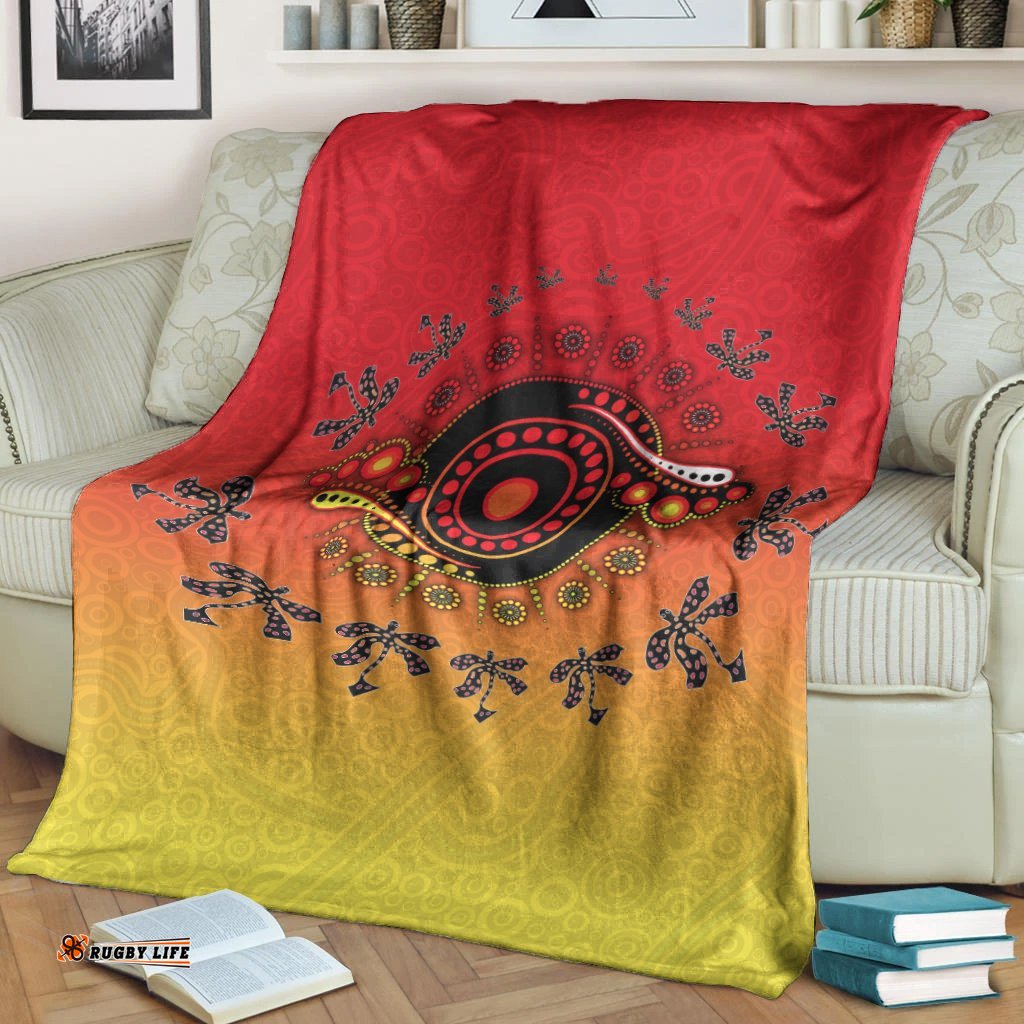 Aboriginal Premium Blanket Circle Pattern