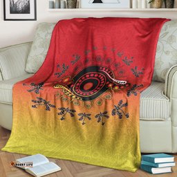 Aboriginal Premium Blanket Circle Pattern