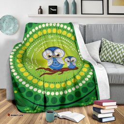 Amazing Aussie Australia Indigenous Owl Blanket