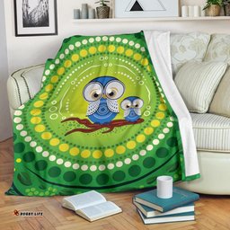 Amazing Aussie Australia Indigenous Owl Blanket