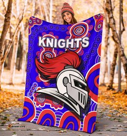 Newcastle Knights Premium Blanket Indigenous