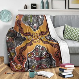Aboriginal Art Special Vibes Premium Blanket Indigenous