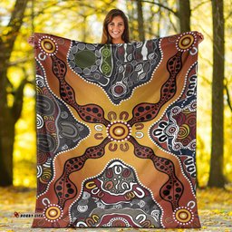 Aboriginal Art Special Vibes Premium Blanket Indigenous